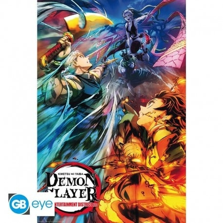 Abysse DEMON SLAYER - Plakat Maxi 91,5x61 - Key art 2 i gruppen SPORT, FRITID & HOBBY / Sjove gadgets / Samlergenstande hos TP E-commerce Nordic AB (D28999)
