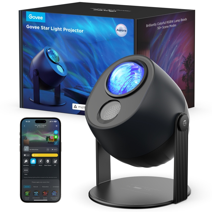 Govee Star Light Projector - Forvandl dit rum med en fascinerende stjernehimmel i gruppen HJEMMEELEKTRONIK / Lyd & billede / Hjemmebiograf, HiFi & Bærbar / Projektorer og tilbehør hos TP E-commerce Nordic AB (D29015)