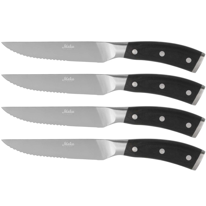 Maku Pakka wood kött-/pizzaknivar 4 st i gruppen HJEM, HUS & HAVE / Køkkenredskaber / Køkkenknive & Knivslibemaskiner hos TP E-commerce Nordic AB (D29066)