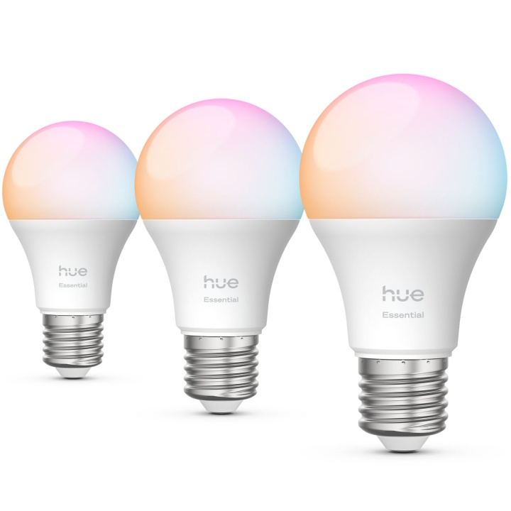Philips Hue Essential White and color ambiance E27 60W 806lm 3-pack i gruppen HJEM, HUS & HAVE / Smart hjem / Smart belysning hos TP E-commerce Nordic AB (D29118)
