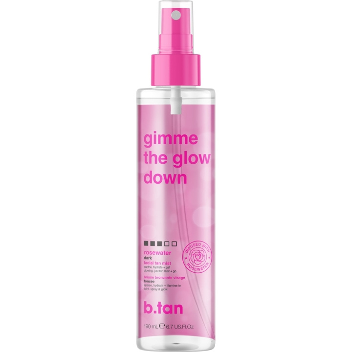 b.tan Gimme The Glow Down Facial Tan Mist 190 ml i gruppen SKØNHED & HELSE / Hudpleje / Kropspleje / Bodymist hos TP E-commerce Nordic AB (D29137)