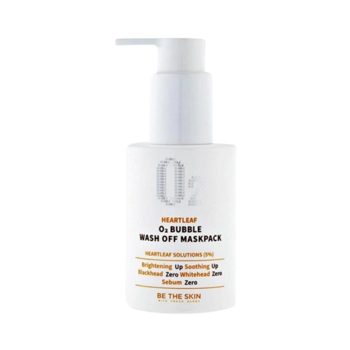 Be The Skin Heartleaf O2 Bubble Wash Off Mask Pack - 120 g i gruppen SKØNHED & HELSE / Hudpleje / Ansigt / Masker hos TP E-commerce Nordic AB (D29253)