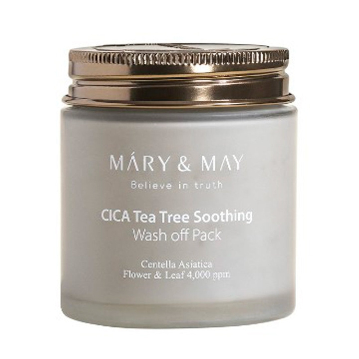 Mary&May Cica Tea Tree Soothing Wash Off Pack - 125 g i gruppen SKØNHED & HELSE / Hudpleje / Ansigt / Masker hos TP E-commerce Nordic AB (D29265)