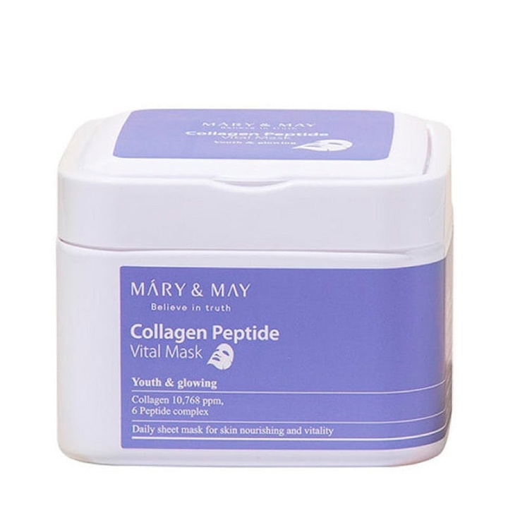 Mary&May Collagen Peptide Vital Mask - 30 stk i gruppen SKØNHED & HELSE / Hudpleje / Ansigt / Masker hos TP E-commerce Nordic AB (D29266)