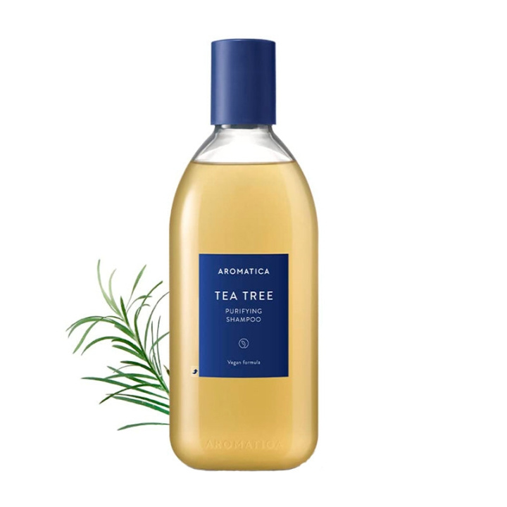Aromatica Rensende shampoo med tea tree - 400 ml i gruppen SKØNHED & HELSE / Hår og styling / Hårpleje / Shampoo hos TP E-commerce Nordic AB (D29367)
