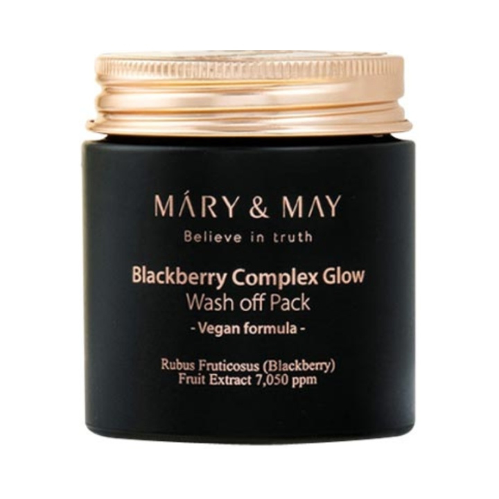Mary&May Blackberry Complex Glow Wash Off Pack - 125 g i gruppen SKØNHED & HELSE / Hudpleje / Ansigt / Masker hos TP E-commerce Nordic AB (D29418)