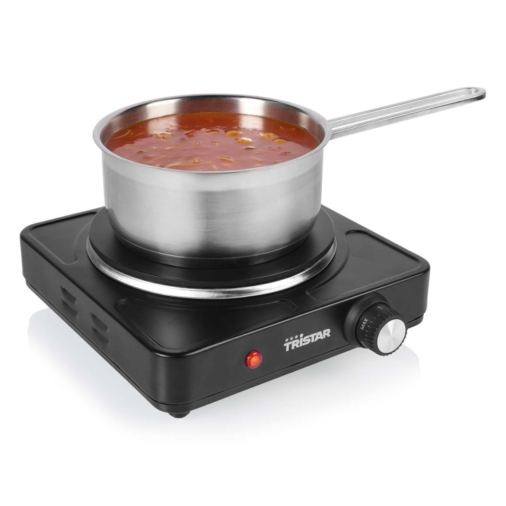 Tristar Kokplatta enkel KP-6151 1500W 18,5cm i gruppen HJEM, HUS & HAVE / Husholdningsapparater / Miniovne og kogeplader hos TP E-commerce Nordic AB (D29501)