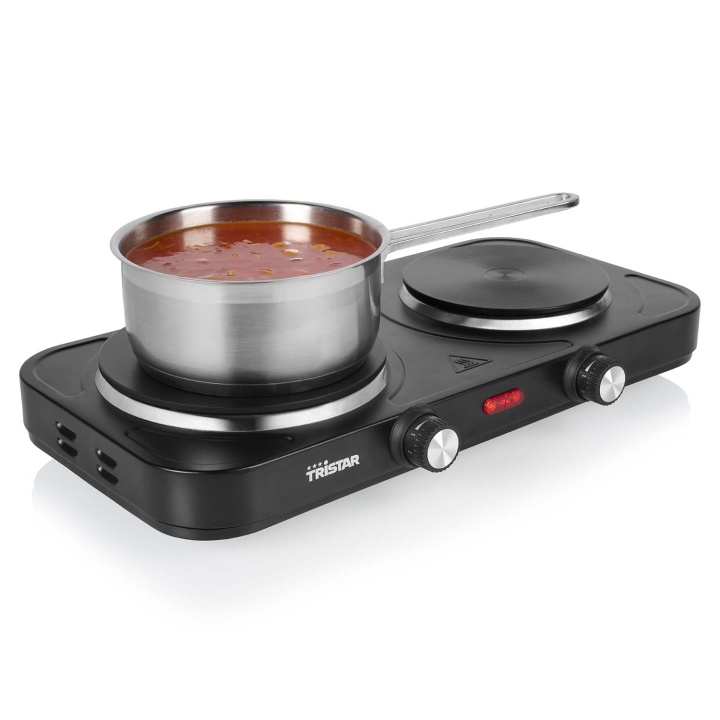 Tristar Kokplatta dubbel KP-6152 2500W i gruppen HJEM, HUS & HAVE / Husholdningsapparater / Miniovne og kogeplader hos TP E-commerce Nordic AB (D29502)