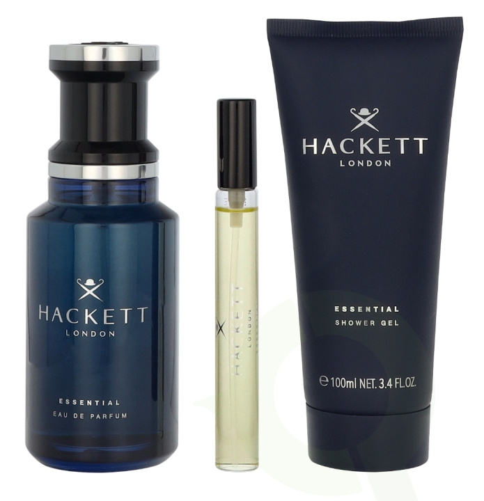 Hackett London Hackett Essential Giftset 210 ml Edp Spray 100 ml/Showergel 100 ml/Travel Spray 10 ml i gruppen SKØNHED & HELSE / Duft & Parfume / Parfume / Parfume kasser hos TP E-commerce Nordic AB (D29625)