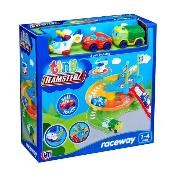 Teamsterz Tiny Teamsterz - Racerbane + 3 biler (1425004) i gruppen LEGETØJ, BØRN & BABY / Legetøj / Legesæt hos TP E-commerce Nordic AB (D29657)