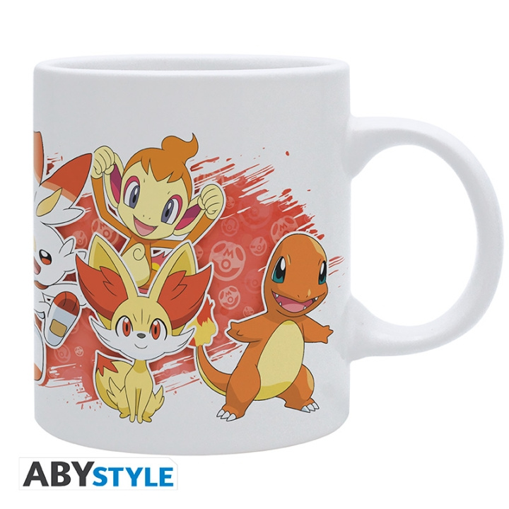 POKEMON-krus Fire Starters - Hvid - 320 ml i gruppen SPORT, FRITID & HOBBY / Sjove gadgets / Krus hos TP E-commerce Nordic AB (D29684)