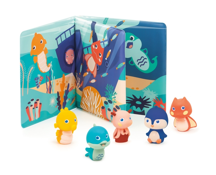 LUDI Badebog og fingerfigurer - (LU40018) i gruppen LEGETØJ, BØRN & BABY / Legetøj / Figurer, miniaturer og tilbehør hos TP E-commerce Nordic AB (D29691)