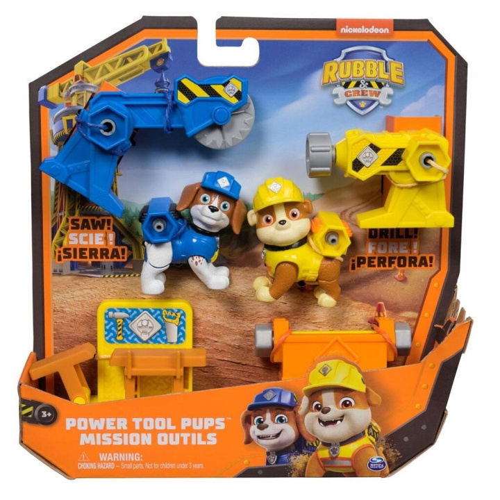 Rubble & Crew Power Tool Pups 2-pak - (6071661) i gruppen LEGETØJ, BØRN & BABY / Legetøj / Figurer, miniaturer og tilbehør hos TP E-commerce Nordic AB (D29706)