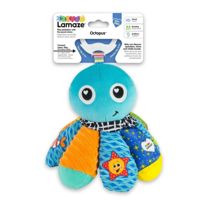 Lamaze Clip & Go Salty Sam Blæksprutten - (941-27514) i gruppen LEGETØJ, BØRN & BABY / Babyleg (0-3 år) / Tøjdyr hos TP E-commerce Nordic AB (D29709)