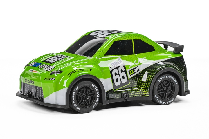 TEC-TOY Mini Rally R/C 1:24 2,4GHz m/lys, grøn (471274) i gruppen LEGETØJ, BØRN & BABY / Radiostyrede / Radiostyrede biler hos TP E-commerce Nordic AB (D29725)