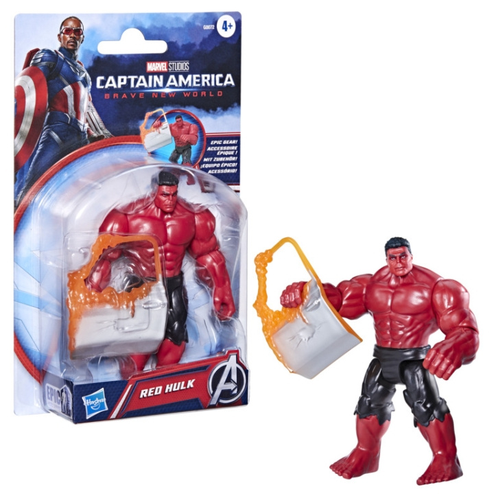 Marvel Captain America: Fagre nye verden - Røde Hulk (G0072) i gruppen LEGETØJ, BØRN & BABY / Legetøj / Figurer, miniaturer og tilbehør hos TP E-commerce Nordic AB (D29729)