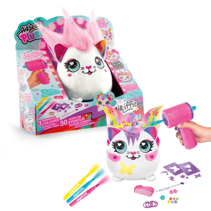 Airbrush Plush Hair\'iffic 17 cm Squish Pal - Precious (1040112) i gruppen LEGETØJ, BØRN & BABY / Babyleg (0-3 år) / Tøjdyr hos TP E-commerce Nordic AB (D29753)