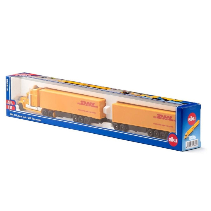SIKU 1:87 Dhl Road Train - (313-1806) i gruppen LEGETØJ, BØRN & BABY / Legetøj / Legetøjsbiler hos TP E-commerce Nordic AB (D29766)