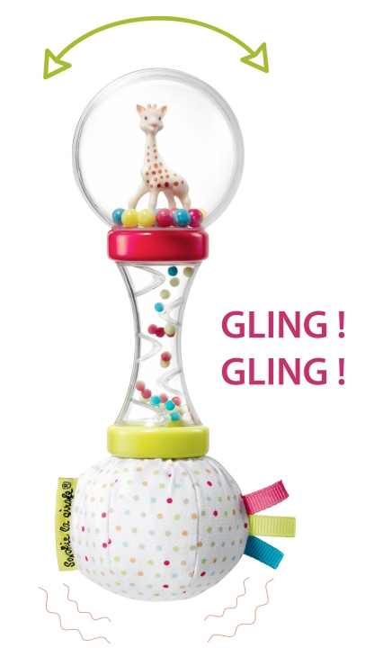 Sophie la Girafe Blød maracas-rangle (010168) i gruppen LEGETØJ, BØRN & BABY / Babyleg (0-3 år) / Aktivitetslegetøj hos TP E-commerce Nordic AB (D29795)