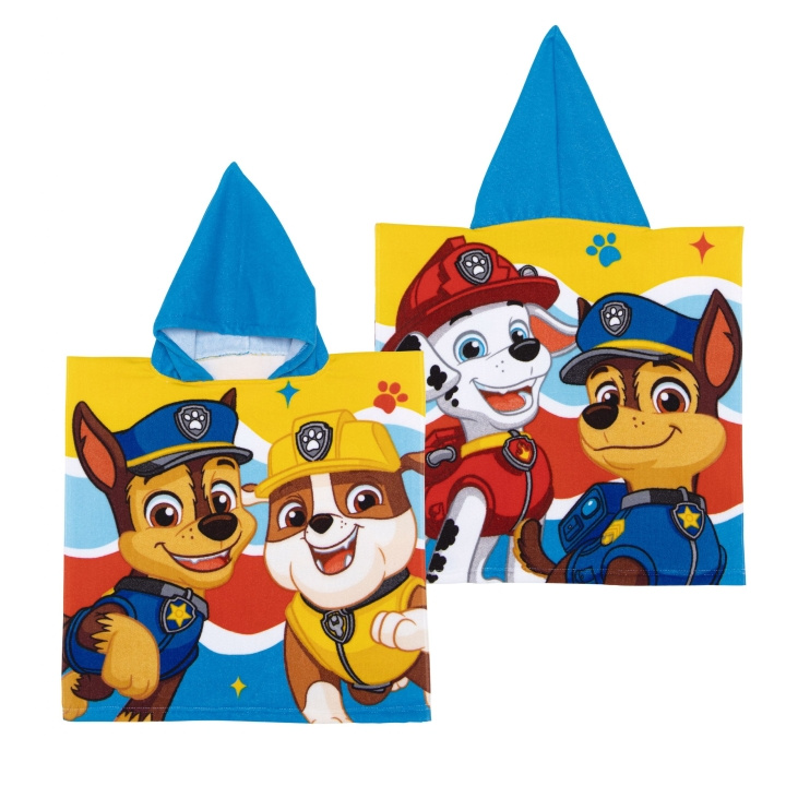 Paw Patrol poncho i mikrofiber - 50 x 100 cm (PW16855) i gruppen LEGETØJ, BØRN & BABY / Pleje, sundhed og hygiejne / Bad hos TP E-commerce Nordic AB (D29825)