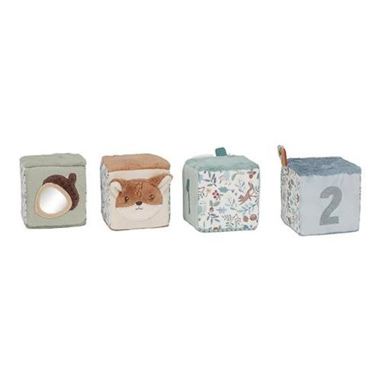 Little Dutch Sæt med bløde kuber Forest Friends (LD8916) i gruppen LEGETØJ, BØRN & BABY / Legetøj / Figurer, miniaturer og tilbehør hos TP E-commerce Nordic AB (D29833)