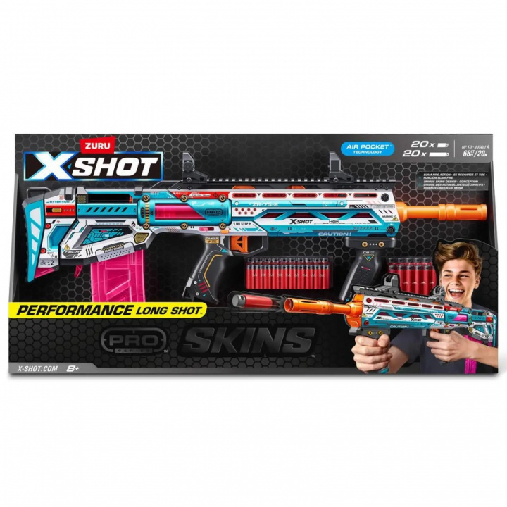 X-Shot Skins Pro Series - Longshot Blaster (40 dartpile) (36600) i gruppen LEGETØJ, BØRN & BABY / Legetøj / Action spil hos TP E-commerce Nordic AB (D29862)