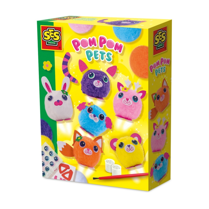 SES Creative Pom Pom kæledyr - (S14789) i gruppen LEGETØJ, BØRN & BABY / Legetøj / Figurer, miniaturer og tilbehør hos TP E-commerce Nordic AB (D29868)