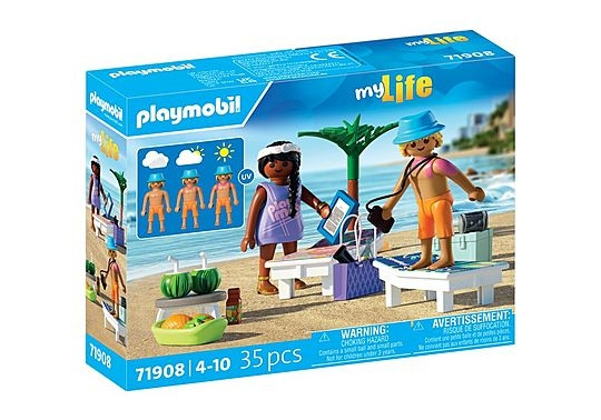 Playmobil Mit liv: Parferie på stranden (71908) i gruppen LEGETØJ, BØRN & BABY / Legetøj / Legesæt hos TP E-commerce Nordic AB (D29876)