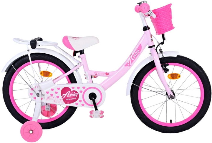 Volare Børnecykel 18 - Ashley Pink (51800) i gruppen LEGETØJ, BØRN & BABY / Udeleg & Sport / Cykler og scootere hos TP E-commerce Nordic AB (D29887)