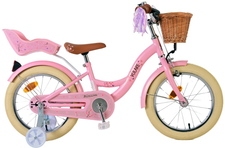 Volare Børnecykel 16 - Blossom Pink (51650) i gruppen LEGETØJ, BØRN & BABY / Udeleg & Sport / Cykler og scootere hos TP E-commerce Nordic AB (D29889)