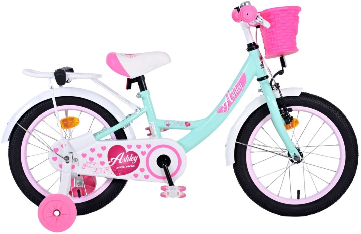 Volare Børnecykel 16 - Ashley Green (51643) i gruppen LEGETØJ, BØRN & BABY / Udeleg & Sport / Cykler og scootere hos TP E-commerce Nordic AB (D29892)