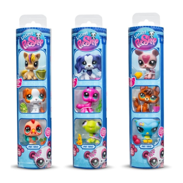 Littlest Pet Shop Kæledyrstrio i rør S3 (646) i gruppen LEGETØJ, BØRN & BABY / Legetøj / Figurer, miniaturer og tilbehør hos TP E-commerce Nordic AB (D29914)