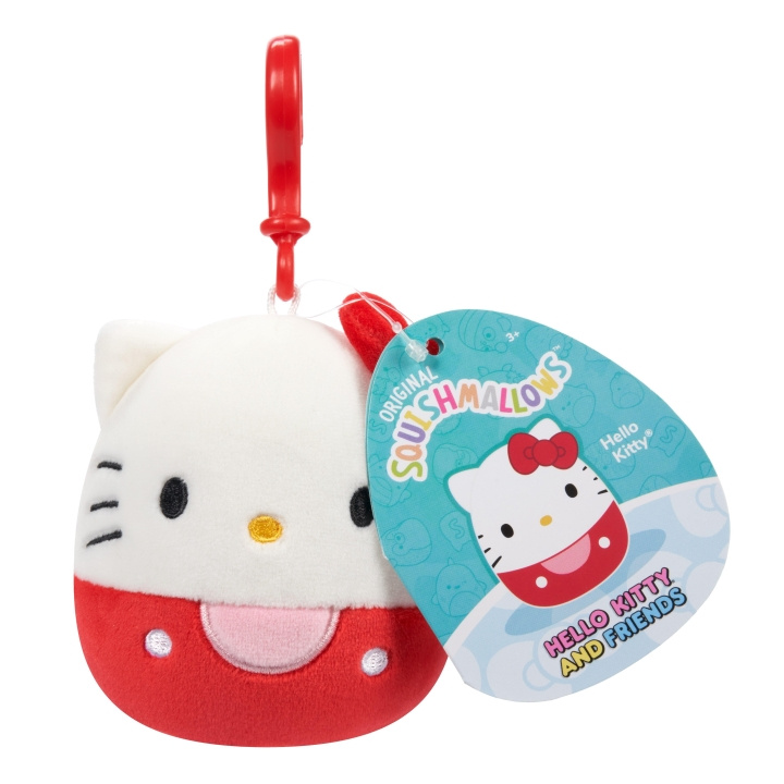 Squishmallows 9 cm Clip-on Hello Kitty og venner - Hello Kitty i gruppen LEGETØJ, BØRN & BABY / Babyleg (0-3 år) / Tøjdyr hos TP E-commerce Nordic AB (D29938)