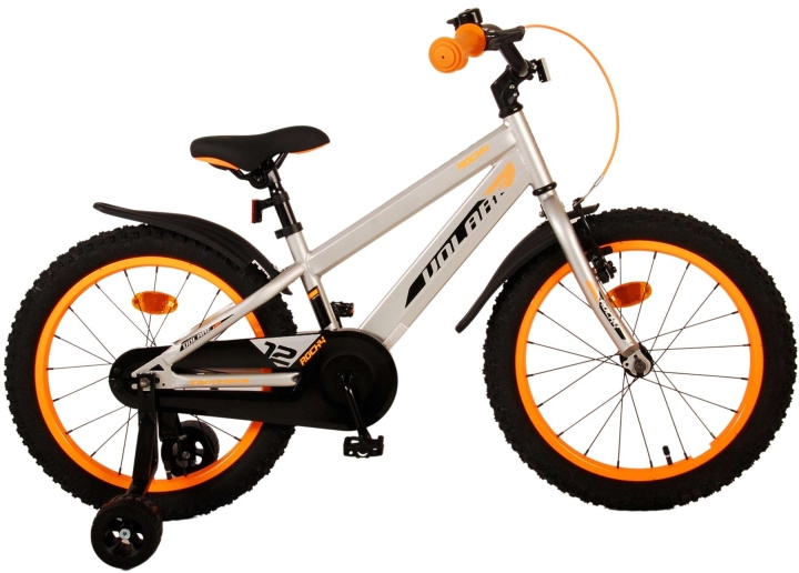 Volare Børnecykel 18 - Rocky Grå (51853) i gruppen LEGETØJ, BØRN & BABY / Udeleg & Sport / Cykler og scootere hos TP E-commerce Nordic AB (D29959)