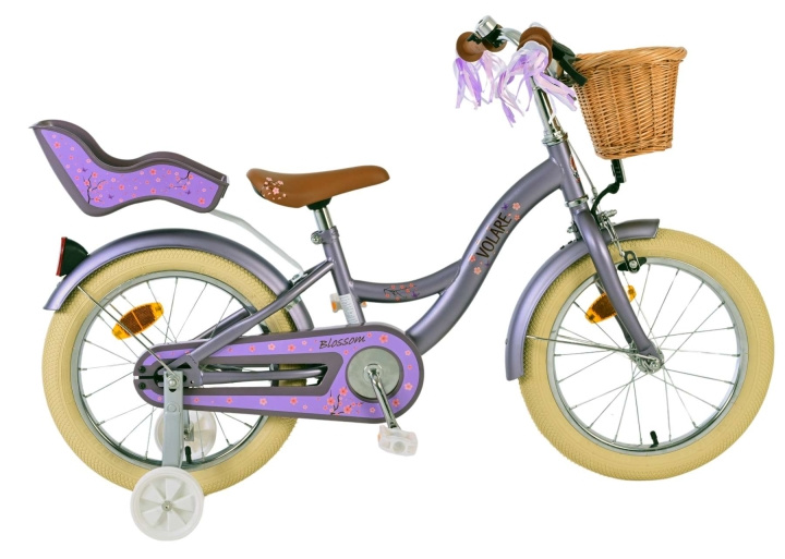 Volare Børnecykel 16 - Blossom Purple (51652) i gruppen LEGETØJ, BØRN & BABY / Udeleg & Sport / Cykler og scootere hos TP E-commerce Nordic AB (D29965)