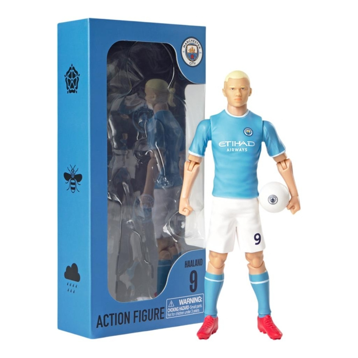 Socker Manchester City Erling Haaland 20 cm (83323) i gruppen LEGETØJ, BØRN & BABY / Legetøj / Figurer, miniaturer og tilbehør hos TP E-commerce Nordic AB (D29973)