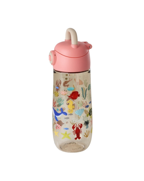 RICE Børnedrikkeflaske i plast med koralhavsmønster - 550 ml (PLBOT-OCEI) i gruppen LEGETØJ, BØRN & BABY / Mad & Drikke / Sutteflasker og tilbehør hos TP E-commerce Nordic AB (D29974)