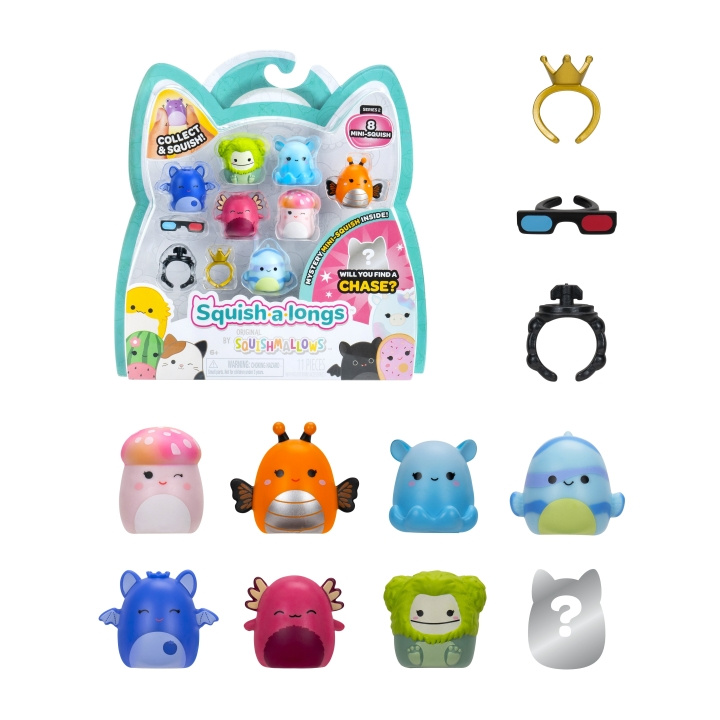 Squishalongs 2.5 cm 8-pak S2 - Stil 2 i gruppen LEGETØJ, BØRN & BABY / Legetøj / Figurer, miniaturer og tilbehør hos TP E-commerce Nordic AB (D29989)