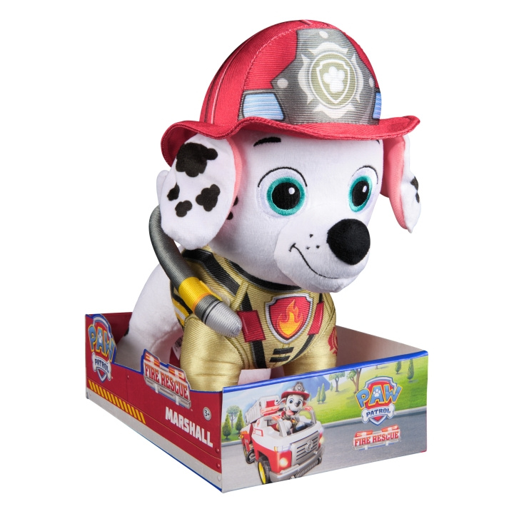 Paw Patrol Fire Rescue Deluxe Plys 30 cm - Marshall (6073667) i gruppen LEGETØJ, BØRN & BABY / Babyleg (0-3 år) / Tøjdyr hos TP E-commerce Nordic AB (D29990)
