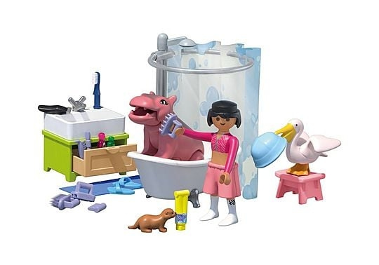 Playmobil Dyr og venner: Badetid med dyr (71950) i gruppen LEGETØJ, BØRN & BABY / Legetøj / Legesæt hos TP E-commerce Nordic AB (D29998)