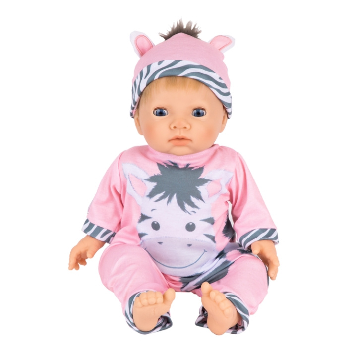 Tiny Treasure Blondhåret dukke med zebra-outfit (30267) i gruppen LEGETØJ, BØRN & BABY / Legetøj / Docks og tilbehør hos TP E-commerce Nordic AB (D30037)