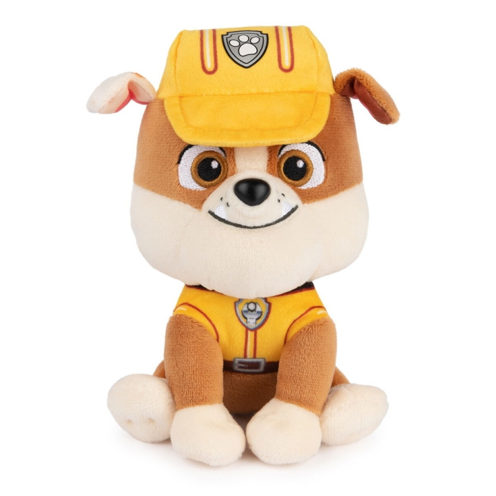 Paw Patrol Gund plysdyr 15 cm - Rubble i gruppen LEGETØJ, BØRN & BABY / Babyleg (0-3 år) / Tøjdyr hos TP E-commerce Nordic AB (D30059)