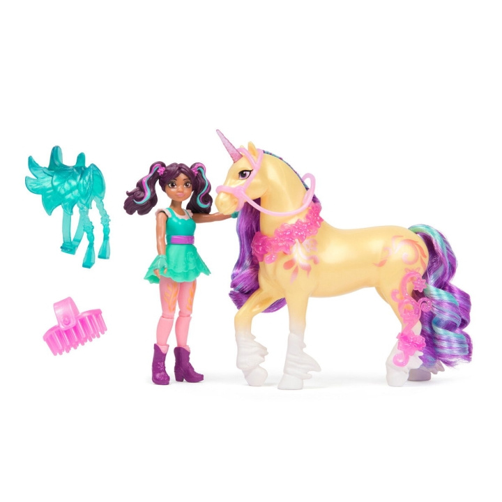 Unicorn Academy Dukke & Enhjørning V2 - Ava & Leaf (6072678) i gruppen LEGETØJ, BØRN & BABY / Legetøj / Docks og tilbehør hos TP E-commerce Nordic AB (D30070)