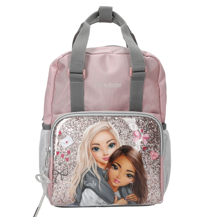 TOPModel Lille rygsæk MY BFF - pink og grå (413318) i gruppen LEGETØJ, BØRN & BABY / Rejse / Børnetasker / Rygsække hos TP E-commerce Nordic AB (D30072)