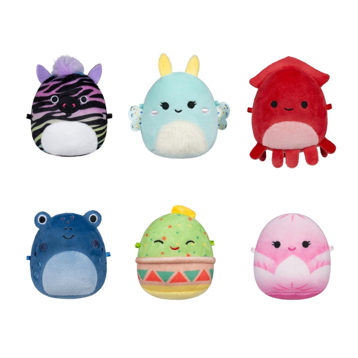 Micromallows 6 cm 6-pak plys S2 - Elin, Altman, Gideon, Agnolo, Safiyah og Connie i gruppen LEGETØJ, BØRN & BABY / Babyleg (0-3 år) / Tøjdyr hos TP E-commerce Nordic AB (D30074)