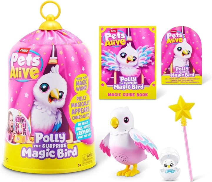 Pets Alive Polly den magiske overraskelsesfugl (9561) i gruppen LEGETØJ, BØRN & BABY / Legetøj / Figurer, miniaturer og tilbehør hos TP E-commerce Nordic AB (D30078)
