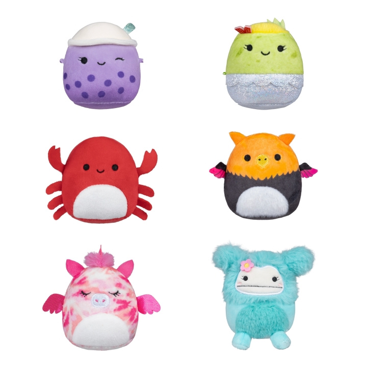 Micromallows 6 cm 6-pak plys S2 - Myrnam, Henley, Carlos, Anjara, Joelle og Poplina i gruppen LEGETØJ, BØRN & BABY / Babyleg (0-3 år) / Tøjdyr hos TP E-commerce Nordic AB (D30081)