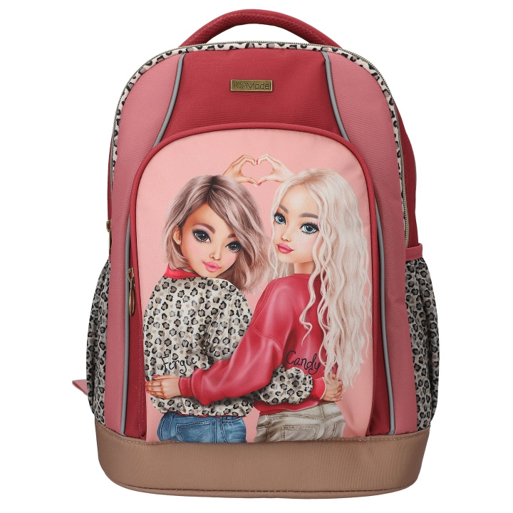 TOPModel Skolerygsæk LEOHEART - pink, bærrød, brun i gruppen LEGETØJ, BØRN & BABY / Rejse / Børnetasker / Rygsække hos TP E-commerce Nordic AB (D30087)