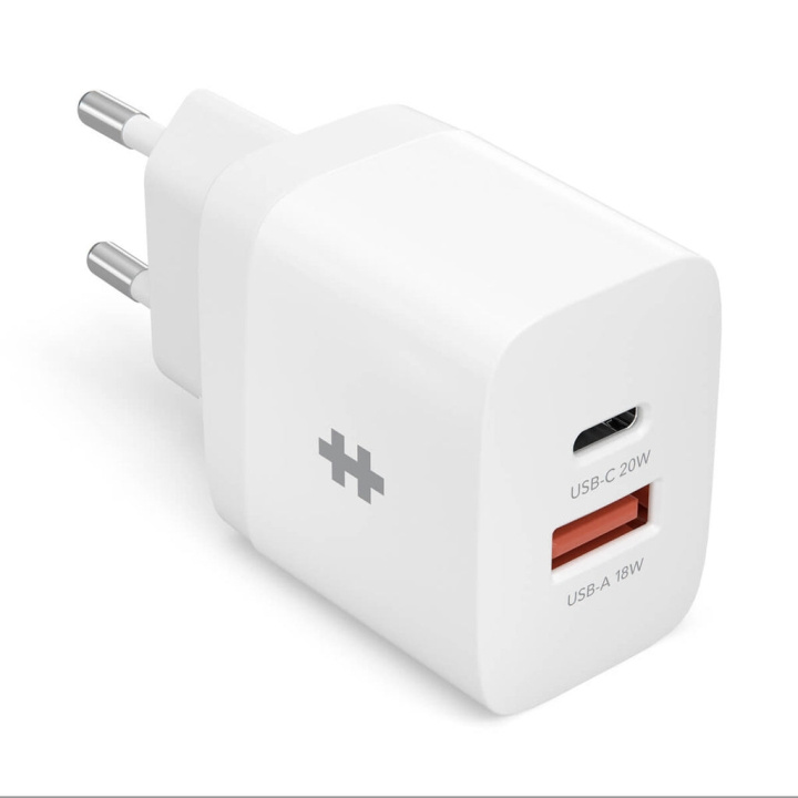 Targus Hyper - HyperJuice 20W USB-C-oplader (EU) i gruppen SMARTPHONES & TABLETS / Opladere og kabler / Vægoplader / Væg oplader Type C hos TP E-commerce Nordic AB (D30154)