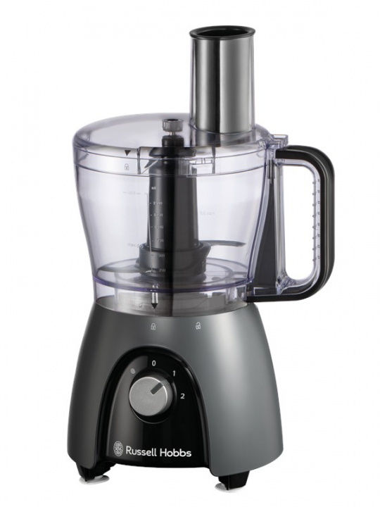 Russell Hobbs Foodprocessor - Matte Charcoal - 2,3L skål, 1,5L kande Blender i gruppen HJEM, HUS & HAVE / Husholdningsapparater / Foodprocessor og køkkenassistenter / Foodprocessor hos TP E-commerce Nordic AB (D30182)